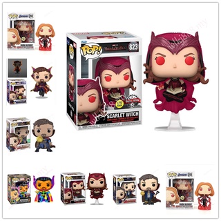 Funko POP Doctor Strange 2 Scarlet Witch 855 823 Wanda Django Maximoff ของเล่นโมเดลตุ๊กตา