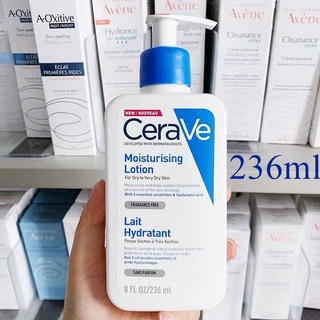 ⚡️พร้อมส่ง⚡️ CERAVE Moisturising Lotion /Foaming Cleanser 236 ml .