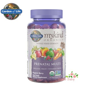 Garden of Life MyKind Organics Prenatal Multi Berry 120 Vegan Gummy Drops วิตามินรวมสำหรับหญิงตั้งครรภ์ 120 วีแกนกัมมี่