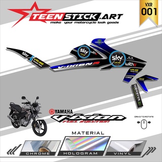 Striping VIXION R - Striping แถบโครเมี่ยมไวนิล UV สําหรับ YAMAHA VIXION R SKY 001