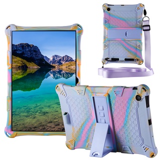 Teclast M40SE 10.1 Inch Soft Silicone Case Protective Adjustable Stand Cover Teclast M40 SE 10.1 inch 2021 with Shoulder Strap+Stylus Pen