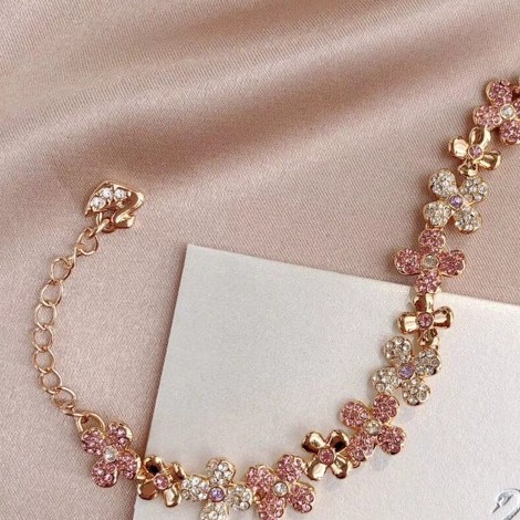 พร้อมส่ง กำไลแขนข้อมือดอกไม้ Swarovski เหมาะกับทุกโอกาศ สินค้าพร้อมส่งในไทย