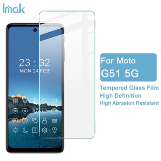 ฟิล์มกระจกนิรภัย กันรอยหน้าจอ แบบบางพิเศษ ป้องกันการระเบิด สําหรับ Imak Motorola Moto G51 5G 9H