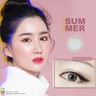 คอนแทคเลนส์ Pretty Doll Summer ค่าสายตา 0.00 ถึง -5.00