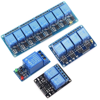 โมดูลรีเลย์ 5 V 12v 1 2 4 6 8 Channel พร้อม Optocoupler Relay Output 1 2 4 6 8 Way สําหรับ Arduino In Stock