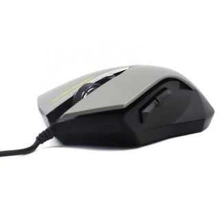 Mouse NM-19 คลิ๊กไม่มีเสียง ประกัน 1 ปี เม้าส์ SILENT Optical สีเทา