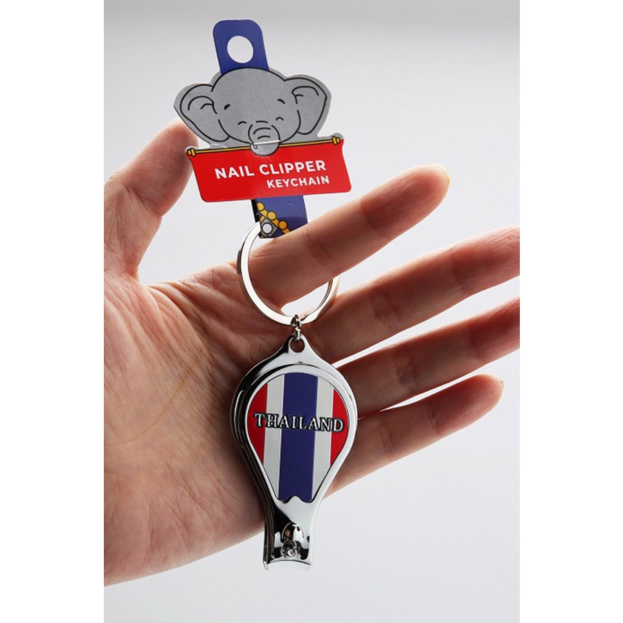 พวงกุญแจกรรไกรตัดเล็บ ที่เปิดขวด 3 in 1/ Nail clipper keychain with bottle opener 指甲钳 钥匙链 开瓶器/ 爪切り キーホルダー  ボトルオープナー