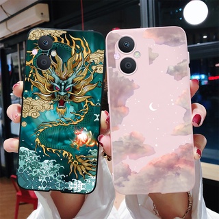 เคสโทรศัพท์มือถือ ซิลิโคนนิ่ม กันกระแทก ลายมังกร สําหรับ OPPO Reno 8Z 7Z 5G Reno8Z Reno7Z 5G