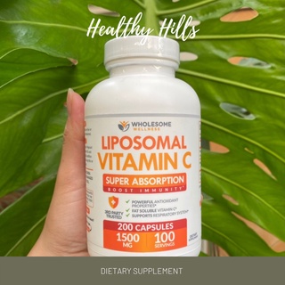 Liposomal Vitamin C Wholesome Wellness Super Absorption 1500mg ไลโปโซมอล วิตามินซี