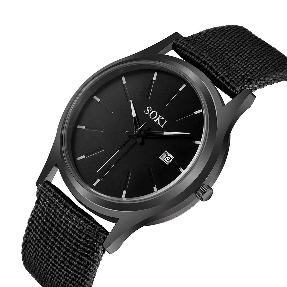 Jam Tangan Lelaki Original นาฬิกาข้อมือควอตซ์แฟชั่นสําหรับผู้ชายสายสแตนเลสหน้าปัดขนาดเล็กสามเข็ม