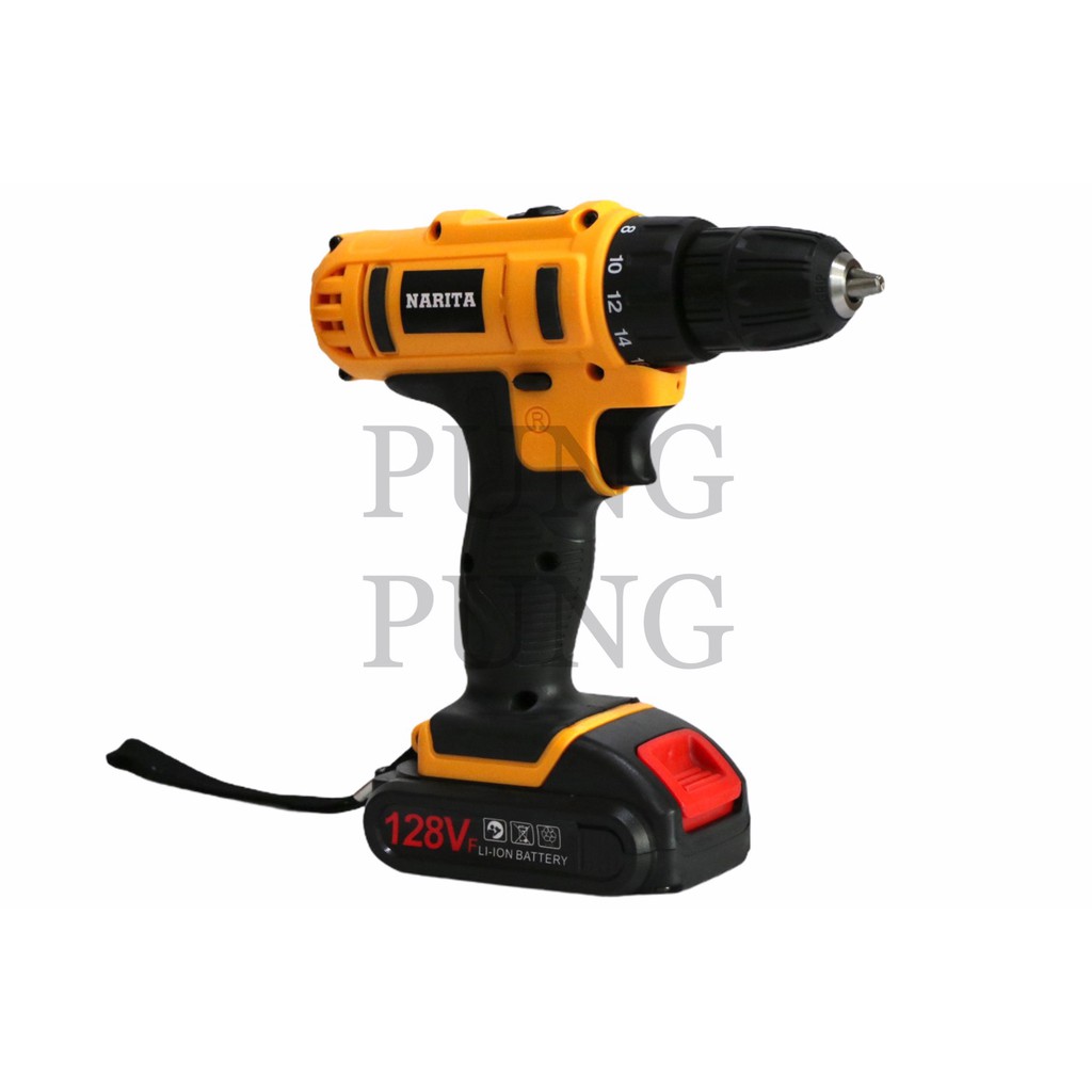 NARITA สว่านแบตไร้สาย 2 ระบบ 128โวลท์ รุ่นใหม่ล่าสุดปี 2021 แบตเตอรี่ Power Share มอเตอร์ทองแดงแท้รุ่นงานหนัก - รูปที่ 3