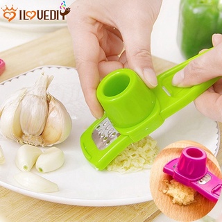 Multi-functional Creative Pressing เครื่องบดกระเทียม/กระเทียมกด Microplane Planer Chopper/สแตนเลส PP Kitchen Gadget/Microplane Planer Kitchen Grater เครื่องบด/เครื่องมือห้องครัว