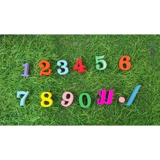 เลขสีแฟนซี สูง1นิ้ว ขายคละสีค่ะ
