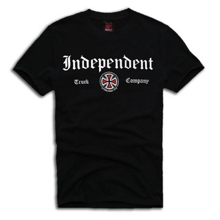 เสื้อยืด ผ้าฝ้าย 100% พิมพ์ลายรถบรรทุก Independent Goth Skater สไตล์โกธิค สําหรับผู้ชายสามารถปรับแต่งได้