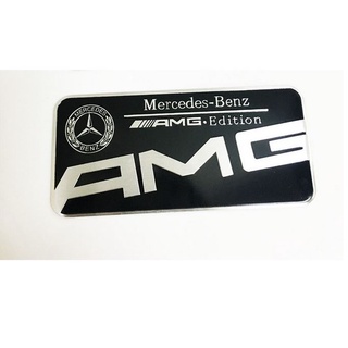 ราคาต่อ 1 ชิ้น เพจโลโก้เอเอ็มจี เบนซ์ งานอลูมิเนียมบาง Mercedes-Benz Apple tree aluminum stickers AMG