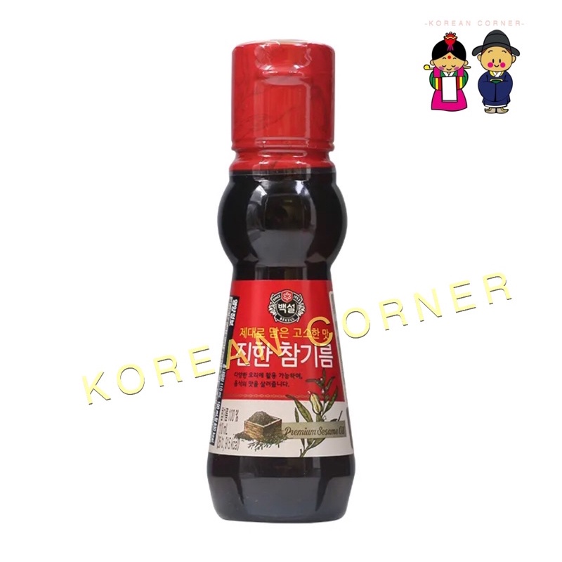 น้ำมันงาธรรมชาติ 100% พรีเมียม จากเกาหลี Premium Sesame Oil Korean / Chinese / Japanese cooking