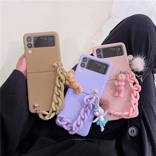 เคสโทรศัพท์มือถือ PC แข็ง ผิวด้าน กันกระแทก ป้องกันลายนิ้วมือ สร้างสรรค์ สําหรับ Samsung Galaxy Z Flip 4 5G Z Flip 3