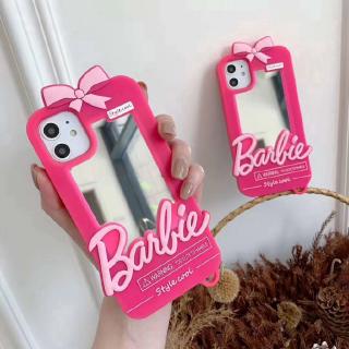 Huawei Y9s Y9 Prime 2019 Y9 2019 Honor 8X Honor 10 Lite Nova 3 3i 3e Nova 4 4e Nova 5T Nova 7i P20 Pro P20 Lite P30 Pro P30 Lite P40 Pro Mate 20 Pro Mate 30 Pro 3D Cute Cartoon Barbie Mirror Soft Silicone Rubber Casเคสโทรศัพท์ซิลิโคนลายการ์ตูน 3 D สําหรับ