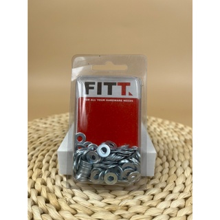 แหวนอีแปะอะลูมิเนียม FITT 10 MM 30 ตัว Aluminum Flat Washers FITT 10 MM 30 pieces