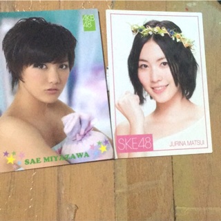 Akb48 card jurina matsui/sae miyazawa