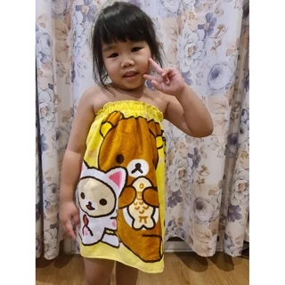 Ponrawin Shop กระโจม ผ้าขนหนูนาโน เด็กเล็ก 1-3 ขวบ เด็กโต 4-6 ขวบ พร้อมส่ง