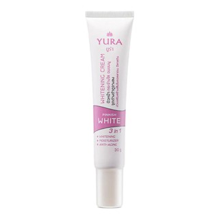 Yura Pinkish White 3in1 Whitening Cream 30g. ยูร่า พิงค์คิช ไวท์ บำรุงผิวหน้ากระจ่างใส ผิวนุ่มชุ่มชื่น