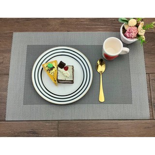 ที่รองจาน PVC Placemat ทนความร้อน เข้าเครื่องล้างจานได้ ขนาด 30x45cm. #Twin Fish รหัส PPM-124