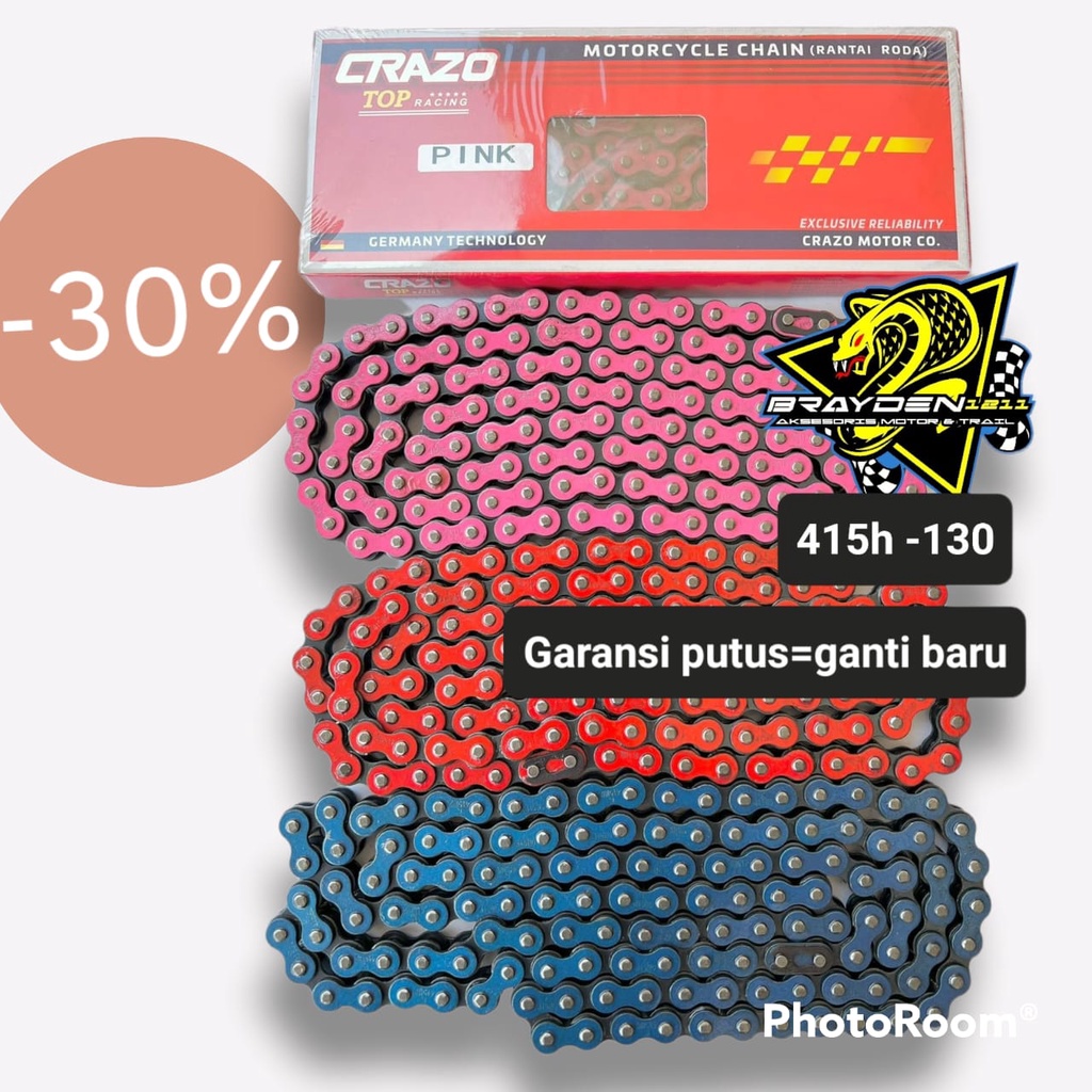 โซ่ทอง 415 CRAZO/GOLD CHAIN 415 SSS/GOLD CHAIN 415 130/GOLD CHAIN 415/ss สีโซ่