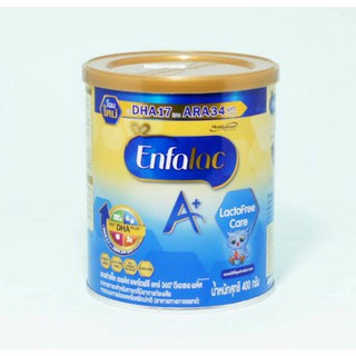 @@Enfalac A+ LactoFree เอนฟาแลค เอพลัส แลคโตฟรี ช่วงวัยแรกเกิด - 1 ปี 400 กรัม 1 กระป๋อง