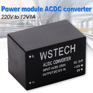 Ptptrate ใหม่ โมดูลแปลงพาวเวอร์ซัพพลาย AC-DC 110V 220V 230V เป็น DC 12V 1A