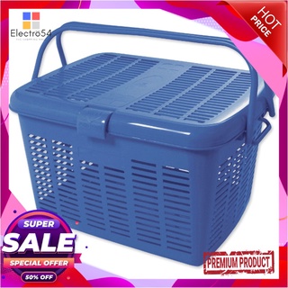 ตะกร้าเหลี่ยมหูหิ้วใหญ่ รุ่น PN809/3Plastic Basket With Handle #PN809/3