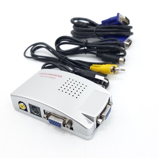 กล่องแปลงสัญญาณภาพ VGA to AV and S-Video Converter