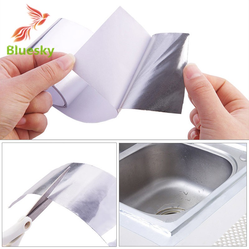 Aluminum Foil Kitchen Cooktop Sink Stickers Waterproof Removable High