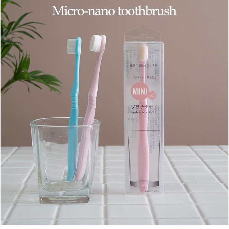 ทําความสะอาดล้ําลึก Super Soft Floss Bristle แปรงสีฟันสําหรับดูแลช่องปาก Ultra Fine Micro-Nano แปรงฟันสําหรับ Sensitive Fragile Gums
