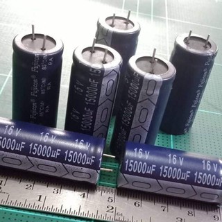 (ใส่โค้ดPEPE333 ลดเพิ่ม 15%)15000UF 16V Fujicon ขาตัดสั้น แท้-ใหม่ ขนาด18x41 mm แพ็ค 5 ตัว