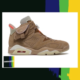 Nike Air Jordan 6 Retro Travis Scott British Khaki รับประกันของแท้ 💯