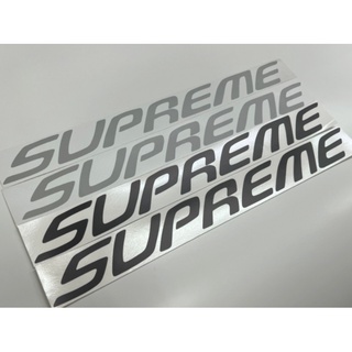 สติ๊กเกอร์แบบดั้งเดิม คำว่า SUPREME ติดแก้มท้ายรถ ISUZU SUPREME sticker ติดรถ แต่งรถ อีซูซุ สุพรีม งานตัดคอม