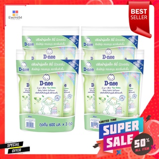 น้ำยาปรับผ้านุ่ม D-NEE นิวบอร์น เนเชอรัลไทม์ 600 มล. สีเขียว แพ็ก 12 ชิ้นFABRIC SOFTENER D-NEE NEW BORN NATURAL TIME 600