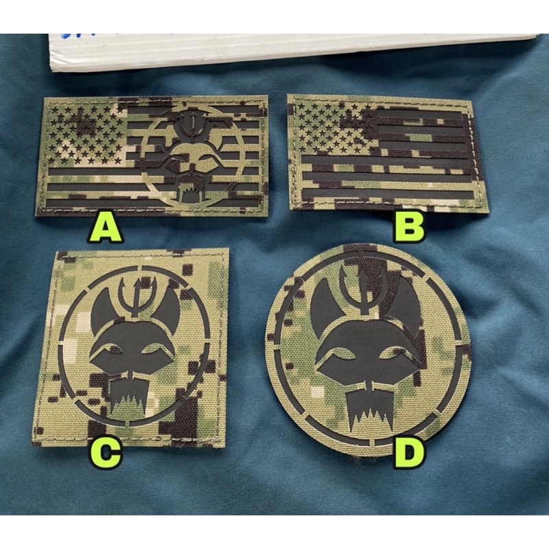 อาร์ม Patch  Seal Team  ด้านหลังมีตีนตุ๊กแก