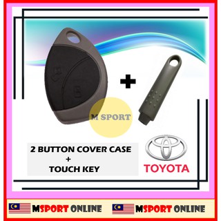 เคสกุญแจรีโมตรถยนต์ และปุ่มกด 2 ปุ่ม สําหรับ TOYOTA