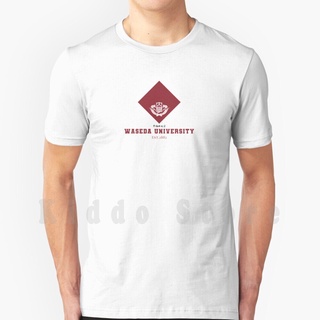 T-shirt  เสื้อยืด พิมพ์ลาย waseda university kyoto สําหรับผู้ชายS-5XL