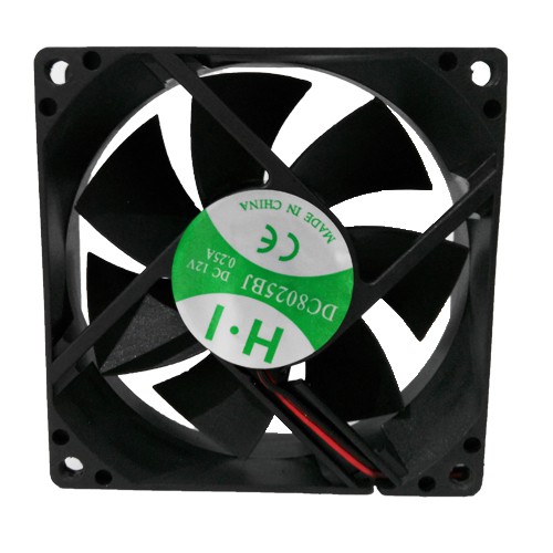 Fan Casing 8cm สีดํา