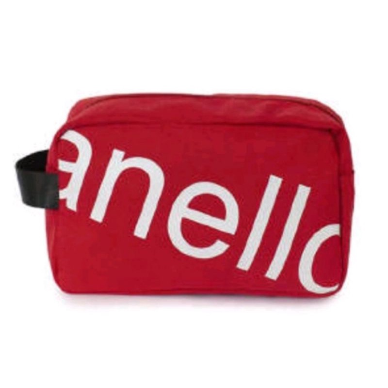 Anello กระเป๋าใบเล็ก AnelloMini สีแดง ของแท้  กระเป๋าคลัทซ์