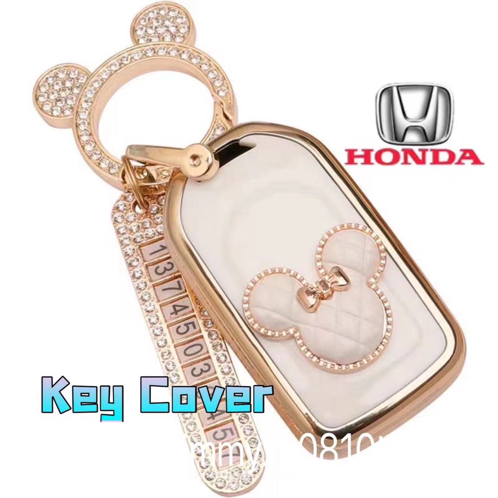 เคสกุญแจรถยนต์ honda ACCORD CIVIC CRV5 HRV FIT CRV key cover honda key case กระเป๋าใส่กุญแจรถยนต์