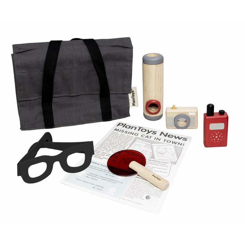 PlanToys ของเล่นไม้ 3701 Detective Set ชุดนักสืบ เสริมพัฒนาการ สำหรับเด็กอายุ 3 ปี ขึ้นไป