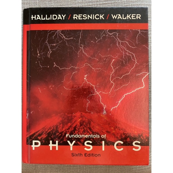 [หนังสือมือสอง textbook สภาพเหมือนใหม่] Fundamentals of Physics (Sixth Edition) - Halliday, Resnick, Walker