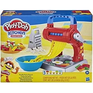 Play-Doh Kitchen Creations Noodle Party Playset with five Non-Toxic Colors