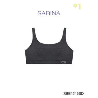 Sabina เสื้อชั้นใน Invisible Wire (ไม่มีโครง) รุ่น Sbn Sport รหัส SBB1215SD สีเทาเข้ม