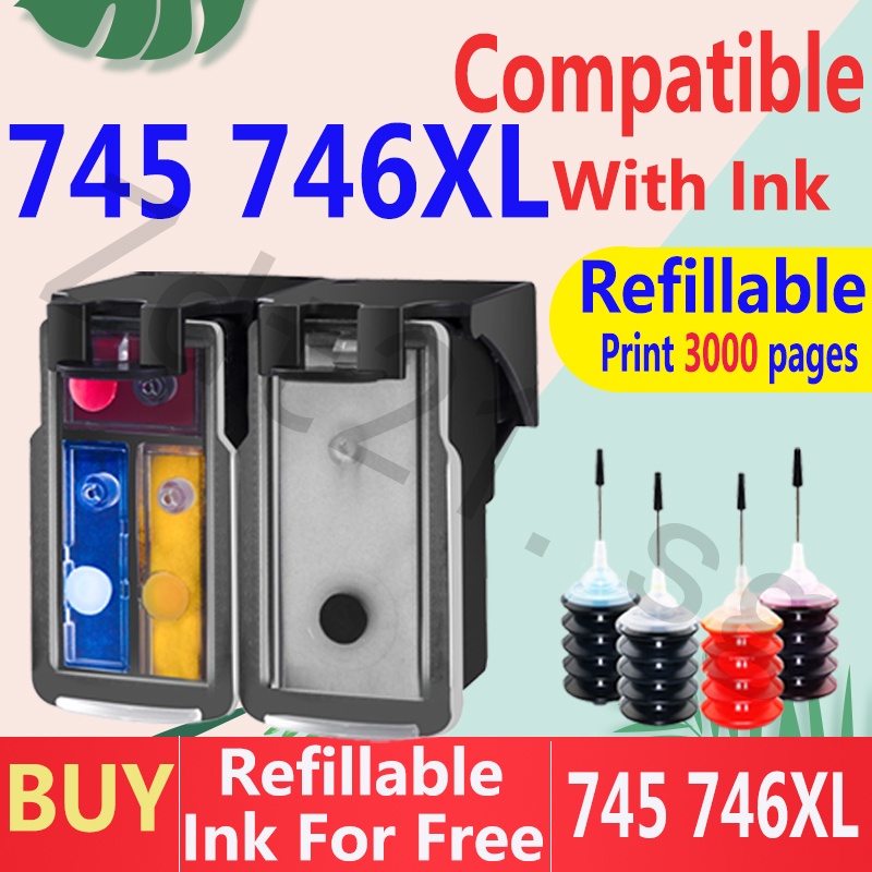 หมึกเติม สีดํา สําหรับ Canon 745XL Canon 745s Canon 745 745 746 Canon 745 Canon 745 XL