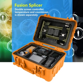 Sagittarius314 Comptech FS-60C Fiber Fusion Splicer อัตโนมัติ FUSION Machine Optical สายจัมเปอร์หนัง Pigtail เครื่อง Hot Melt Power Adapter 100-240V